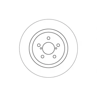 Jeu de 2 disques de frein arrière TRW OEM 26700SJ000