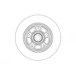 TRW DF6549BS - Disque de frein arrière