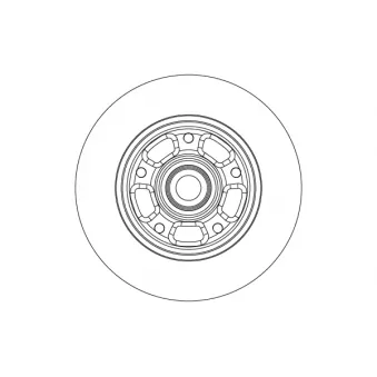 Disque de frein arrière TRW DF6549BS