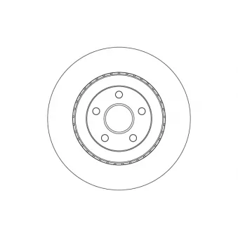 Disque de frein arrière TRW OEM 5181513AB