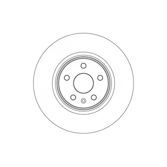 Jeu de 2 disques de frein avant TRW DF6585S pour OPEL INSIGNIA 2.0 4x4 - 260cv
