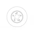 Disque de frein arrière TRW [DF6762S]