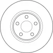 Disque de frein arrière TRW [DF6854S]