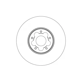 Jeu de 2 disques de frein avant TRW DF6877S pour FORD TRANSIT 2.0 EcoBlue mHEV - 130cv