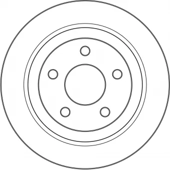 TRW DF6928 - Disque de frein arrière