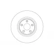 TRW DF6998S - Jeu de 2 disques de frein avant