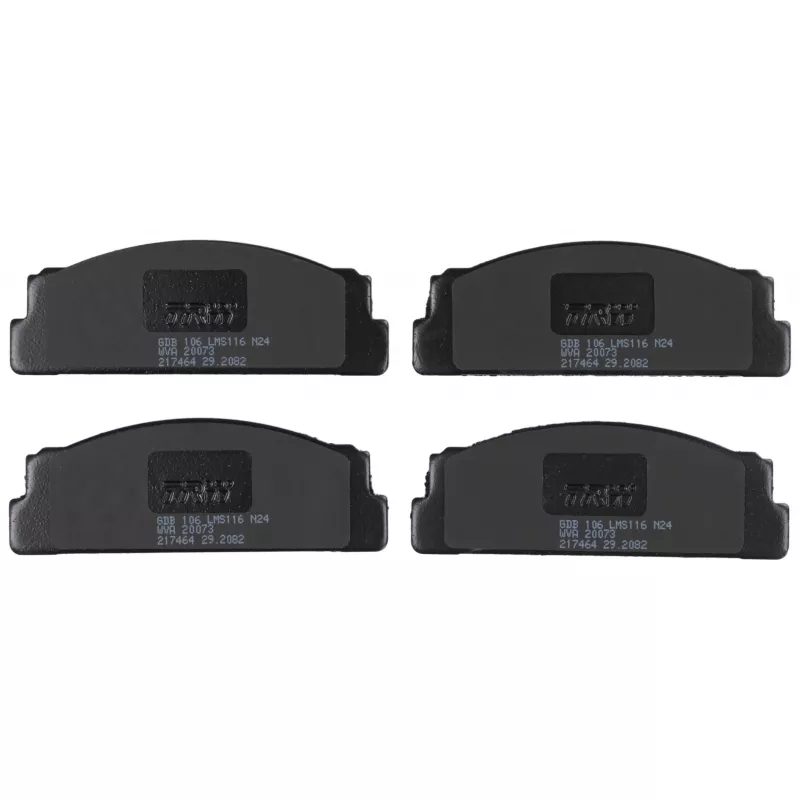 Jeu de 4 plaquettes de frein avant TRW GDB106 - Visuel 1