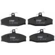 TRW GDB1280 - Jeu de 4 plaquettes de frein avant