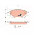 Jeu de 4 plaquettes de frein avant TRW [GDB1633]