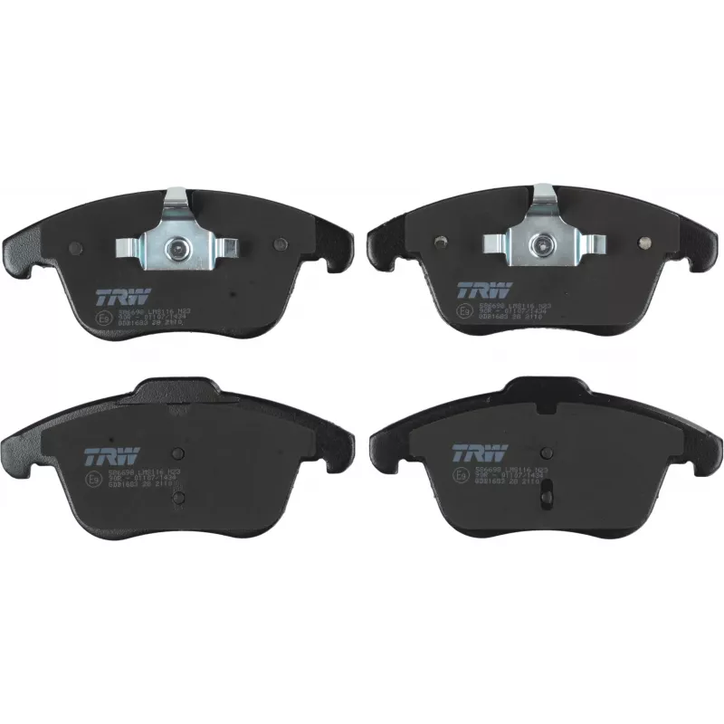 Jeu de 4 plaquettes de frein avant TRW GDB1683 - Visuel 1