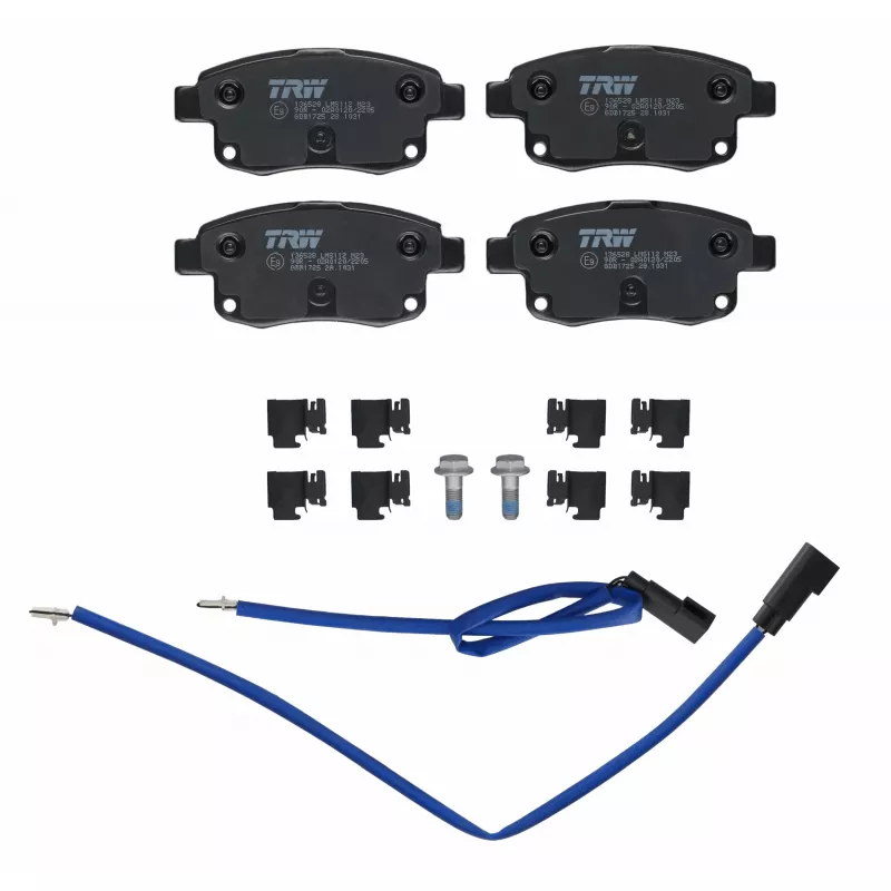 Jeu de 4 plaquettes de frein arrière TRW GDB1725 - Visuel 1
