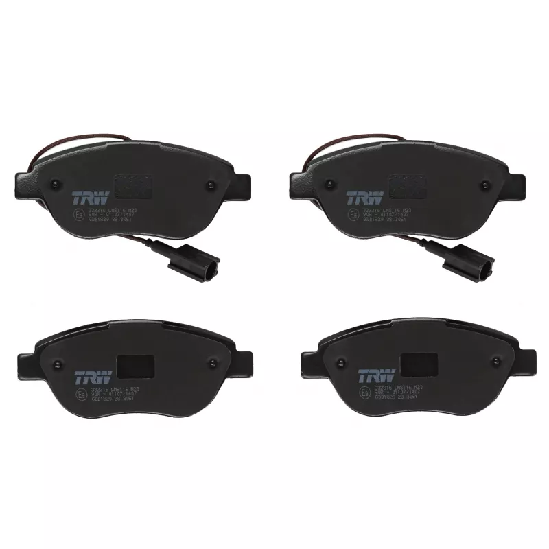 Jeu de 4 plaquettes de frein avant TRW GDB1829 - Visuel 2
