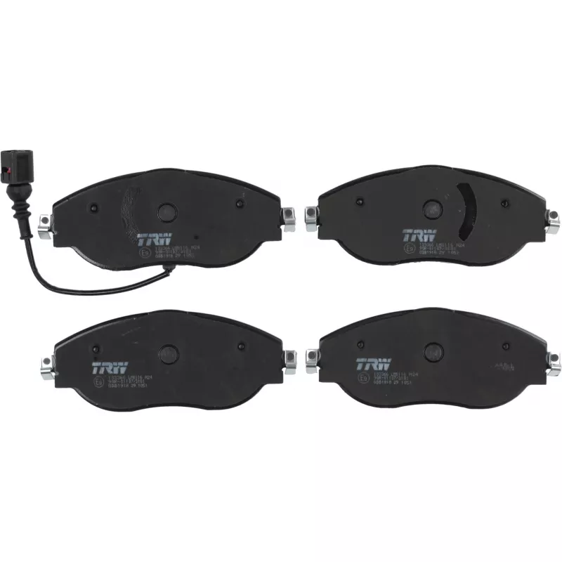 Jeu de 4 plaquettes de frein avant TRW GDB1918 - Visuel 1