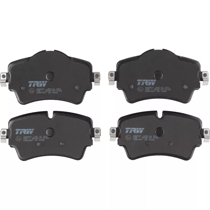 Jeu de 4 plaquettes de frein avant TRW GDB2087 - Visuel 1