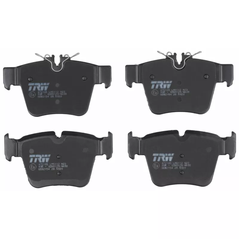 Jeu de 4 plaquettes de frein arrière TRW GDB2154 - Visuel 1
