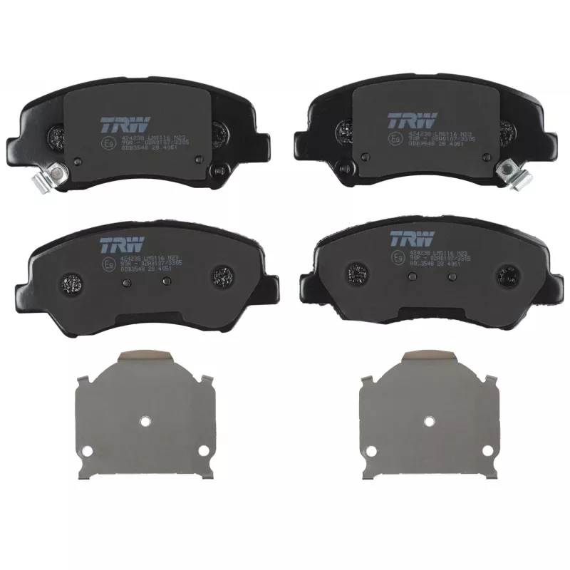 Jeu de 4 plaquettes de frein avant TRW GDB3548 - Visuel 1