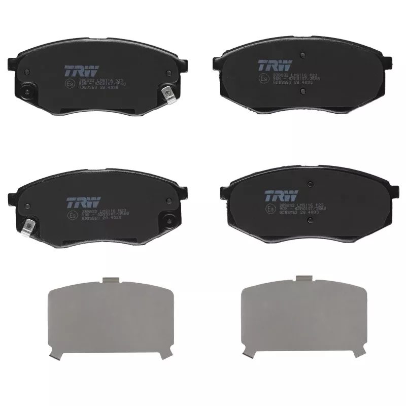 Jeu de 4 plaquettes de frein avant TRW GDB3553 - Visuel 1