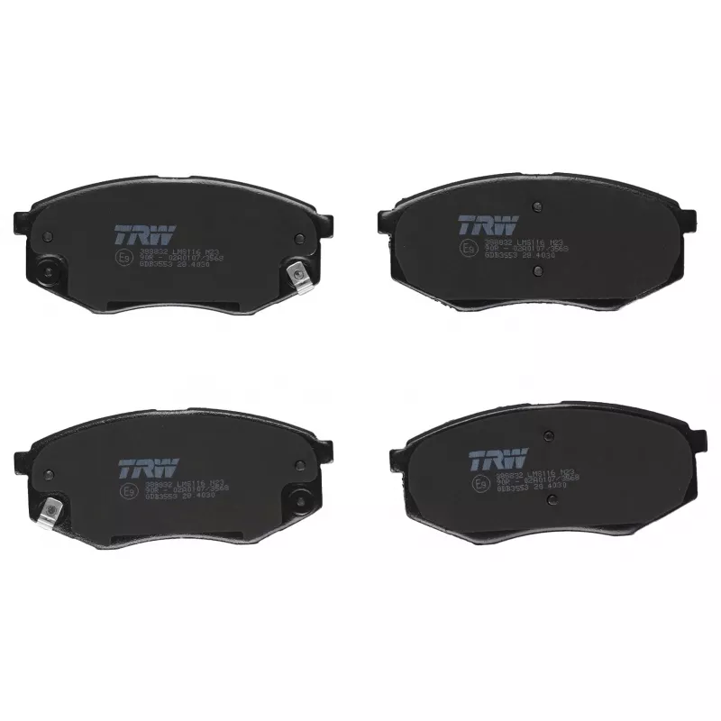 Jeu de 4 plaquettes de frein avant TRW GDB3553 - Visuel 2