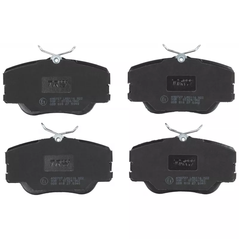 Jeu de 4 plaquettes de frein avant TRW GDB818 - Visuel 2