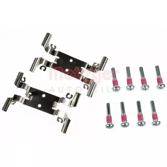 Kit d'accessoires, plaquette de frein à disque METZGER 109-0207