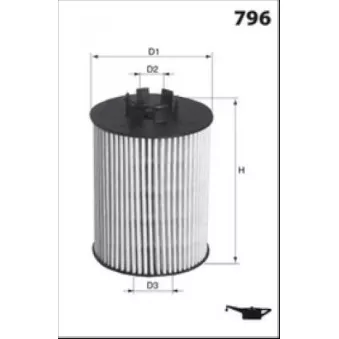 MECAFILTER ELH4555 - Filtre à huile