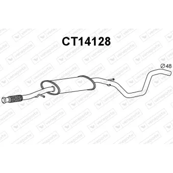 Silencieux central VENEPORTE [CT14128]