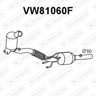 VENEPORTE VW81060F - Filtre à particules / à suie, échappement