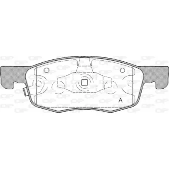 Jeu de 4 plaquettes de frein avant OPEN PARTS OEM 04465K0000