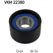 Poulie renvoi/transmission, courroie de distribution SKF [VKM 22380]
