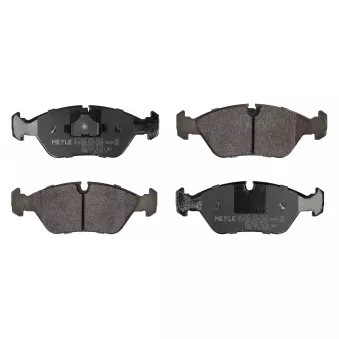 MEYLE 025 206 2919 - Jeu de 4 plaquettes de frein avant