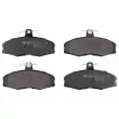 Jeu de 4 plaquettes de frein avant MEYLE [025 208 6117]