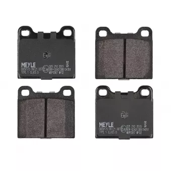 Jeu de 4 plaquettes de frein arrière MEYLE OEM 0004206280