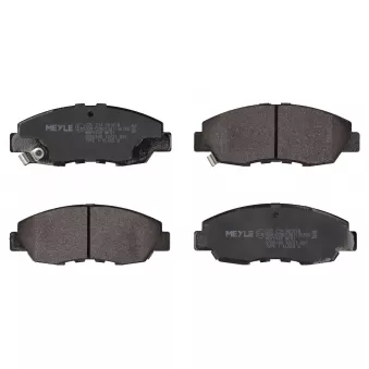 Jeu de 4 plaquettes de frein avant MEYLE 025 214 9918/W