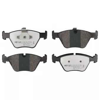 Jeu de 4 plaquettes de frein avant MEYLE OEM 34111163387