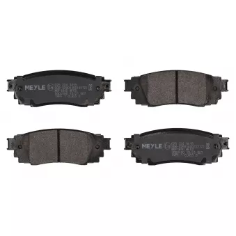 Jeu de 4 plaquettes de frein arrière MEYLE OEM 0446642080