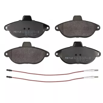 Jeu de 4 plaquettes de frein avant MEYLE OEM E172050