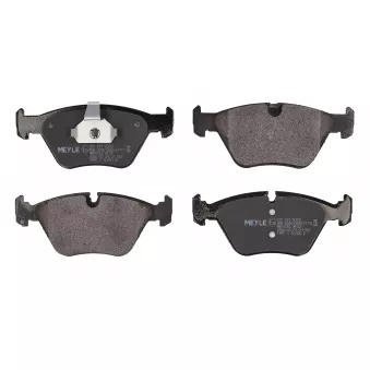 Jeu de 4 plaquettes de frein avant MEYLE OEM 3404362