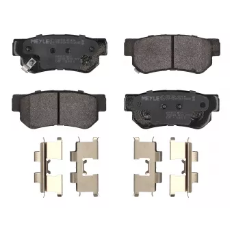 Jeu de 4 plaquettes de frein arrière MEYLE OEM 583021CA10