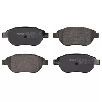 Jeu de 4 plaquettes de frein avant MEYLE OEM 1617256680