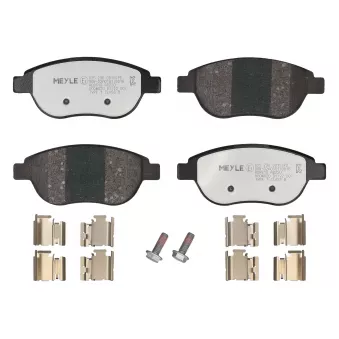Jeu de 4 plaquettes de frein avant MEYLE OEM 1617256680