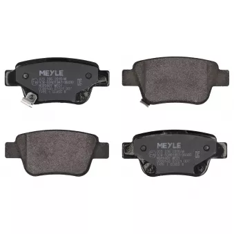 Jeu de 4 plaquettes de frein arrière MEYLE OEM 0446628110