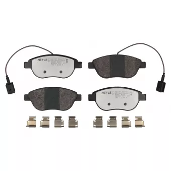 Jeu de 4 plaquettes de frein avant MEYLE OEM 77366528