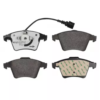 Jeu de 4 plaquettes de frein avant MEYLE OEM 7H0698151F