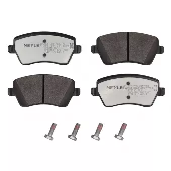 Jeu de 4 plaquettes de frein avant MEYLE OEM D1060AX60A