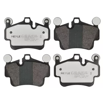 Jeu de 4 plaquettes de frein avant MEYLE 025 240 4917/PD pour PORSCHE 911 3.8 Carrera S - 381cv