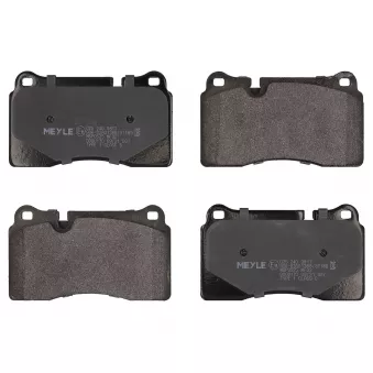 Jeu de 4 plaquettes de frein avant MEYLE OEM 8J0698151D