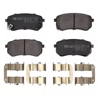 Jeu de 4 plaquettes de frein arrière MEYLE OEM 583020XA00