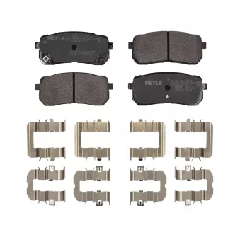 Jeu de 4 plaquettes de frein arrière MEYLE OEM s58302c5a70