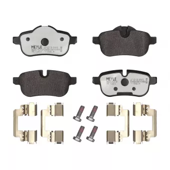 Jeu de 4 plaquettes de frein arrière MEYLE OEM 34216788275