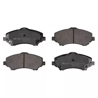Jeu de 4 plaquettes de frein avant MEYLE OEM 68093323ac
